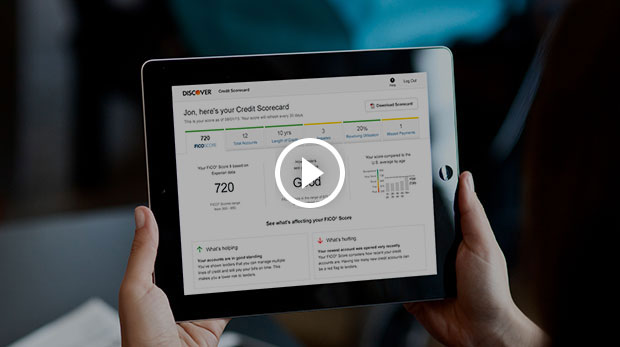 free credit score fico credit score card discover