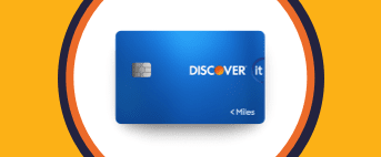 Discover it® Miles Travel Credit Card blue design Banner
