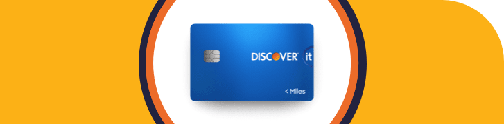Discover it® Miles Travel Credit Card blue design Banner