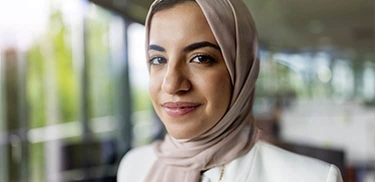 Image of a woman smiling