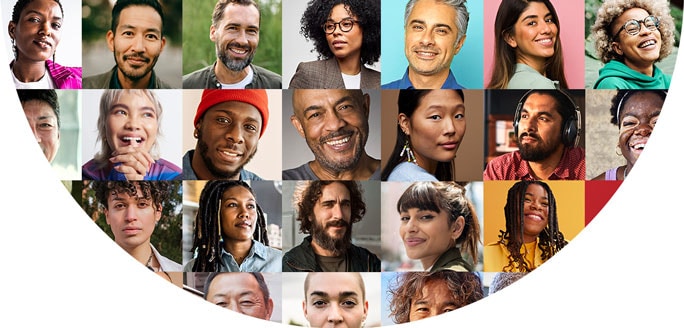 Image of a collage of people