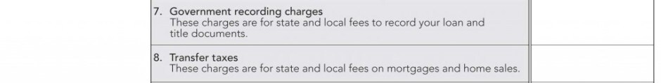Good Faith Estimate charges for other settlement services 4