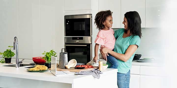 Have fun cooking with your family in a renovated kitchen.