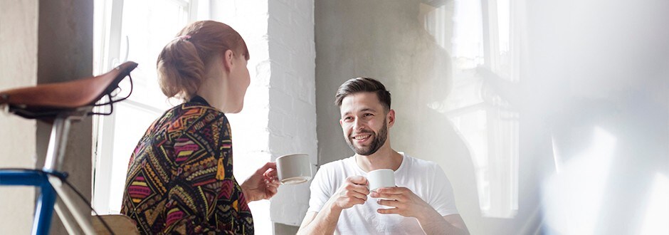 Couple discussing taking out a secured loan home equity loan