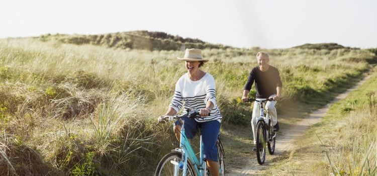 Couple enjoys the freedom of having healthy savings