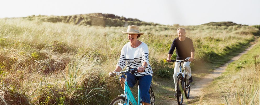 Couple enjoys the freedom of having healthy savings