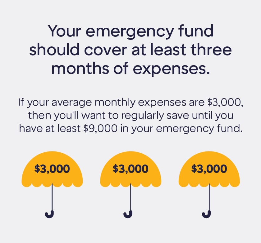 When considering how to start an emergency fund, begin by saving at least three months of expenses.
